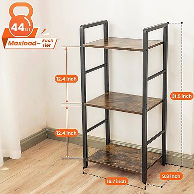 3-Tier Narrow Freestanding Shelf Multipurpose Organizer