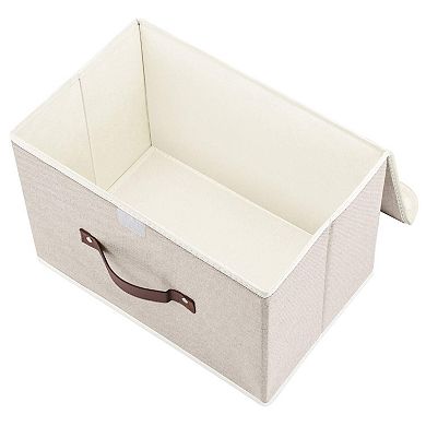 Foldable Fabric Storage Bins with Lids Save space Closet Organizer 5pc