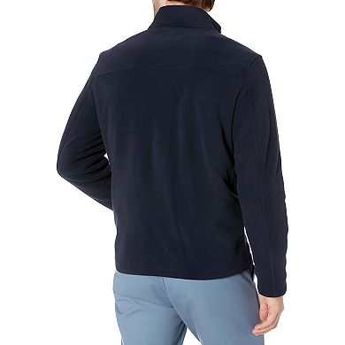 Classic Mens Zip Front Fleece Jacket for Cool Weather