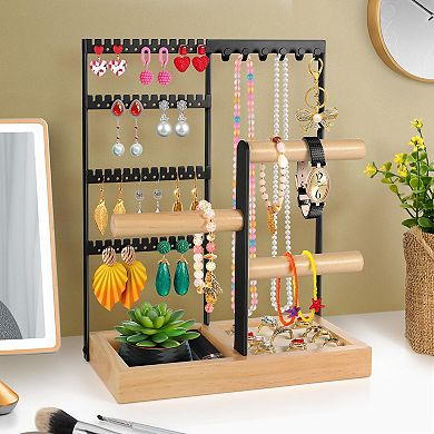 4-Tier Jewelry Organizer Earring Holder Mothers Day Gift