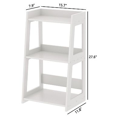 3-Tier Ladder Shelf Freestanding Open Storage Unit
