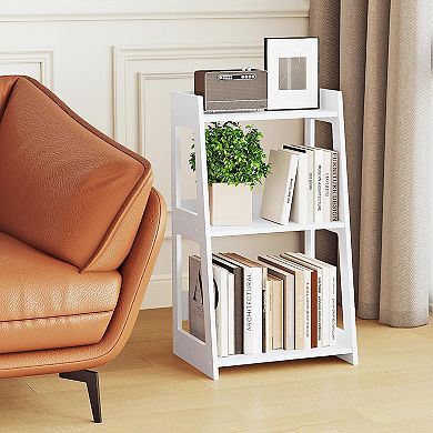 3-Tier Ladder Shelf Freestanding Open Storage Unit