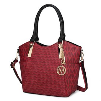 MKF Collection Devorah Signature Printed Faux Leather Tote Bag