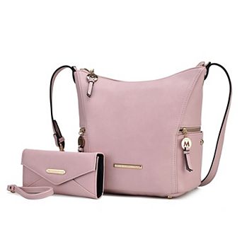 MKF Collection Lux Faux Leather Hobo Bag & Wallet 2 pc Set