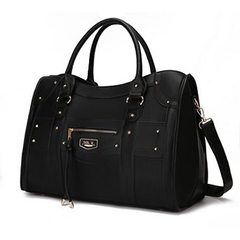 MKF Collection Patricia Faux Leather Duffel Weekender Bag