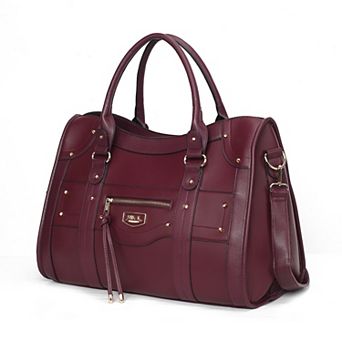 MKF Collection Patricia Faux Leather Duffel Weekender Bag