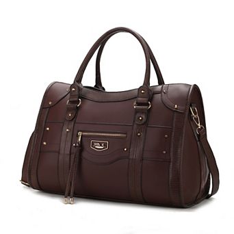 MKF Collection Patricia Faux Leather Duffel Weekender Bag