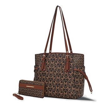 MKF Collection Pauline Tote Bag & Wallet 2 pc Set
