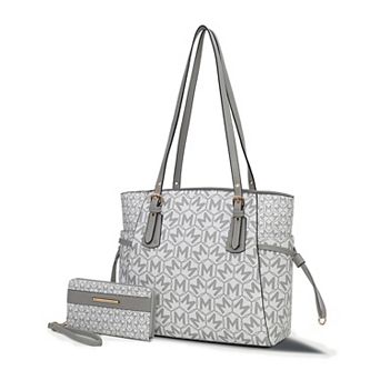 MKF Collection Pauline Tote Bag & Wallet 2 pc Set
