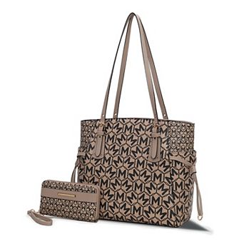 MKF Collection Pauline Tote Bag & Wallet 2 pc Set