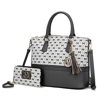MKF Collection Saylor Tote Bag & Wristlet Wallet 2 pc Set