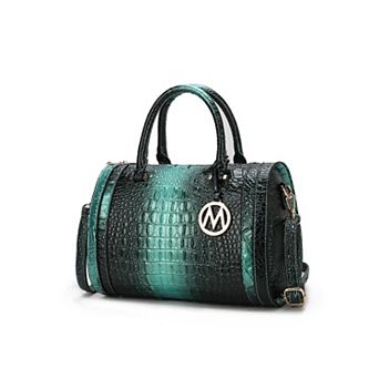 MKF Collection Usal Croc-Embossed Satchel Bag