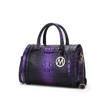 MKF Collection Usal Croc-Embossed Satchel Bag
