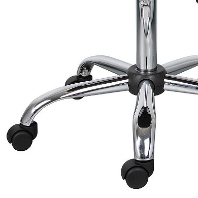 Fea Medical Swivel Stool, Round Padded Seat, Rolling Base