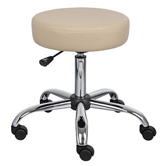 Fea Medical Swivel Stool, Round Padded Seat, Rolling Base