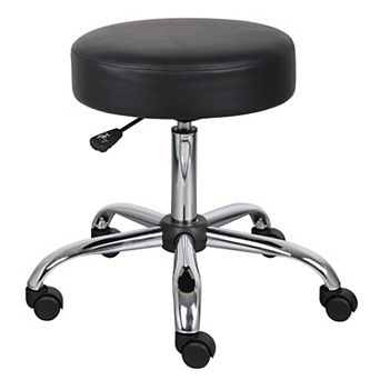Fea Medical Swivel Stool, Round Padded Seat, Rolling Base