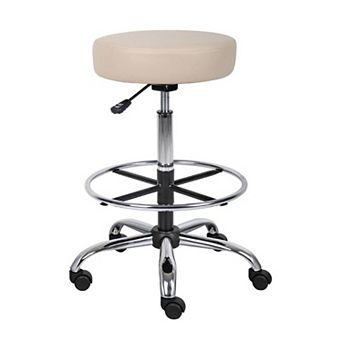 Fea Medical Drafting Stool, Round Vinyl, Footring
