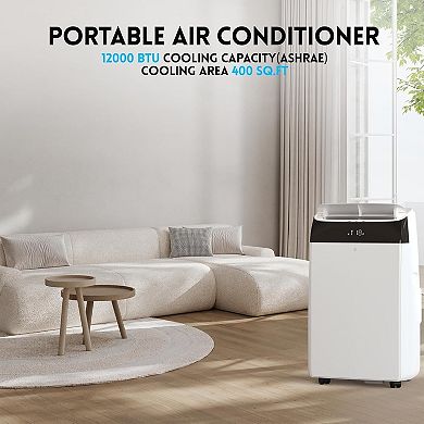 12,000 BTU 3-in-1 Portable AC - Cools 550 Sq.Ft
