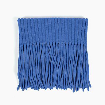 Ribbed Baby Alpaca Fringe Scarf