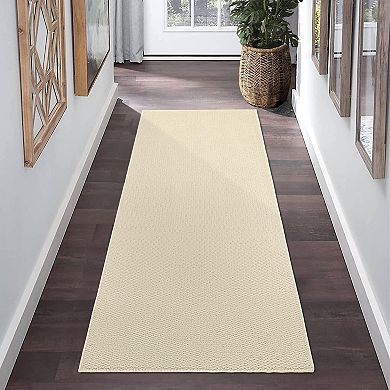 Abstract Pattern Area Rug - Machine Washable & Non-Slip Runner Rug for Living Room Bedroom Hallway