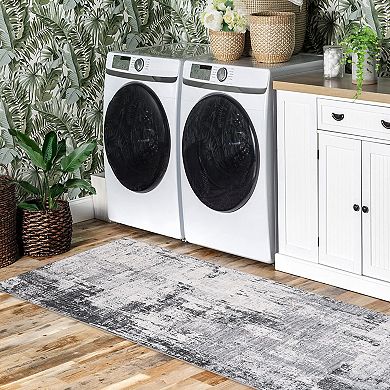 Modern Abstract Area Rugs, Machine Washable Large Soft Non Slip Runner Carpet for Living Room