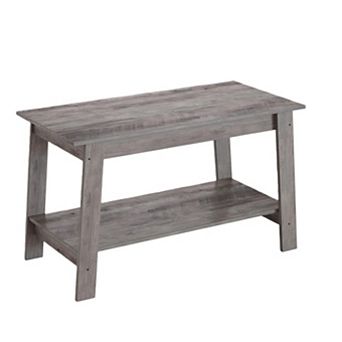 Coffee Table for Living Room, 31.49 inch Farmhouse Wooden Coffee Table