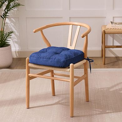 Tufted Chair Cushions with Ties Non Slip Kitchen Pads