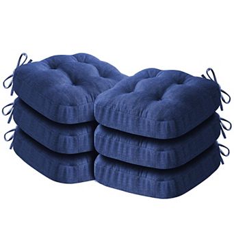 Tufted Chair Cushions with Ties Non Slip Kitchen Pads