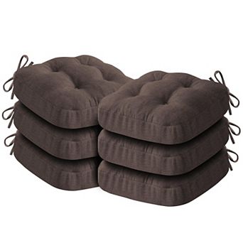 Tufted Chair Cushions with Ties Non Slip Kitchen Pads