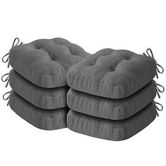 Tufted Chair Cushions with Ties Non Slip Kitchen Pads