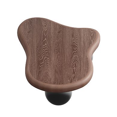 47" Modern Cloud Shaped Coffee Table with 3 Ball Legs