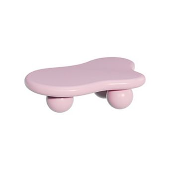 47" Modern Cloud Shaped Coffee Table with 3 Ball Legs
