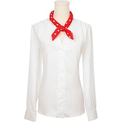 Women's Polka Dots Printed Scarves Retro Small Square Headscarf Neckerchief