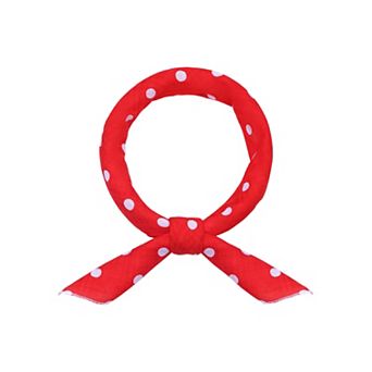 Women's Polka Dots Printed Scarves Retro Small Square Headscarf Neckerchief