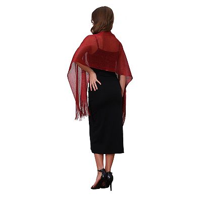 Women's Shawls and Wraps Bling Sparkly Shiny Shimmer Dressy for Wedding Party