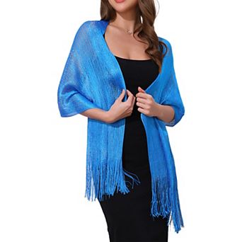 Women's Shawls and Wraps Bling Sparkly Shiny Shimmer Dressy for Wedding Party