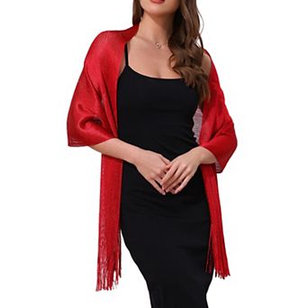Women's Shawls and Wraps Bling Sparkly Shiny Shimmer Dressy for Wedding Party