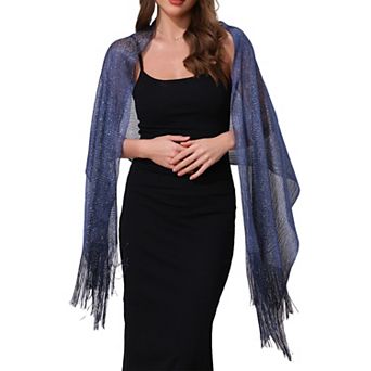 Women's Shawls and Wraps Bling Sparkly Shiny Shimmer Dressy for Wedding Party
