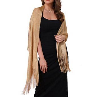 Women's Shawls and Wraps Bling Sparkly Shiny Shimmer Dressy for Wedding Party