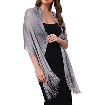 Women's Shawls and Wraps Bling Sparkly Shiny Shimmer Dressy for Wedding Party