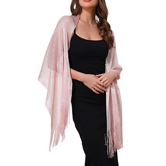 Women's Shawls and Wraps Bling Sparkly Shiny Shimmer Dressy for Wedding Party