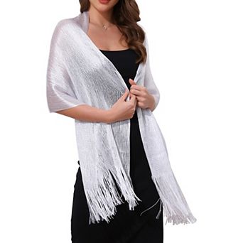 Women's Shawls and Wraps Bling Sparkly Shiny Shimmer Dressy for Wedding Party