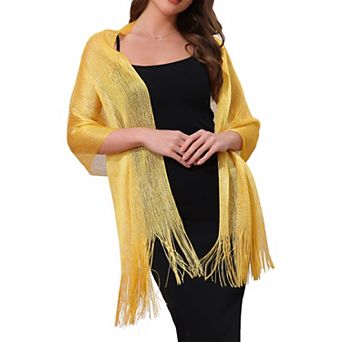 Women's Shawls and Wraps Bling Sparkly Shiny Shimmer Dressy for Wedding Party