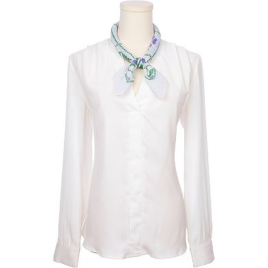 Women's Floral Printed Cotton Blended Scarves Small Square Headscarf Neckerchief