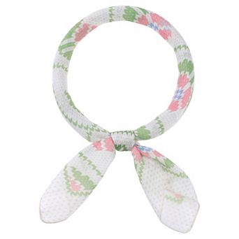Women's Floral Printed Cotton Blended Scarves Small Square Headscarf Neckerchief