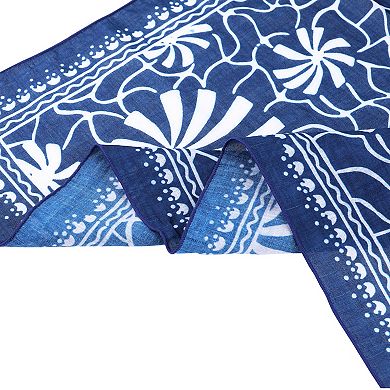 Women's Floral Printed Scarves Small Square Flowers Headscarf Neckerchief