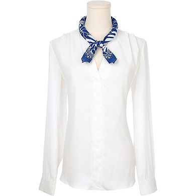 Women's Floral Printed Scarves Small Square Flowers Headscarf Neckerchief