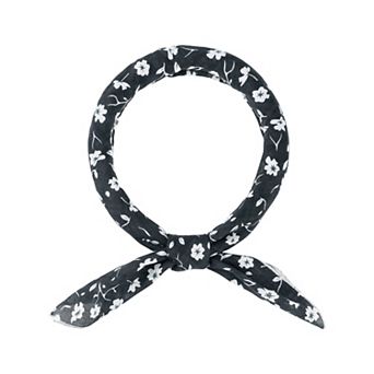 Women's Floral Printed Scarves Small Square Flowers Headscarf Neckerchief