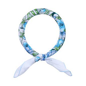 Women's Floral Printed Scarves Small Square Flowers Headscarf Neckerchief