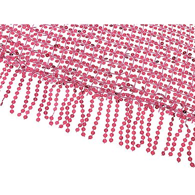 Women's Sequin Shawls and Wraps Fringed Sparkly Dressy Scarf for Wedding Party